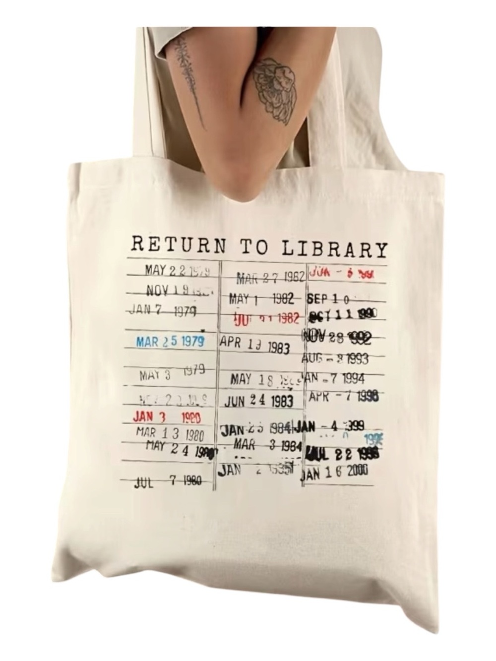 Return to Library Tote Bag NWOT